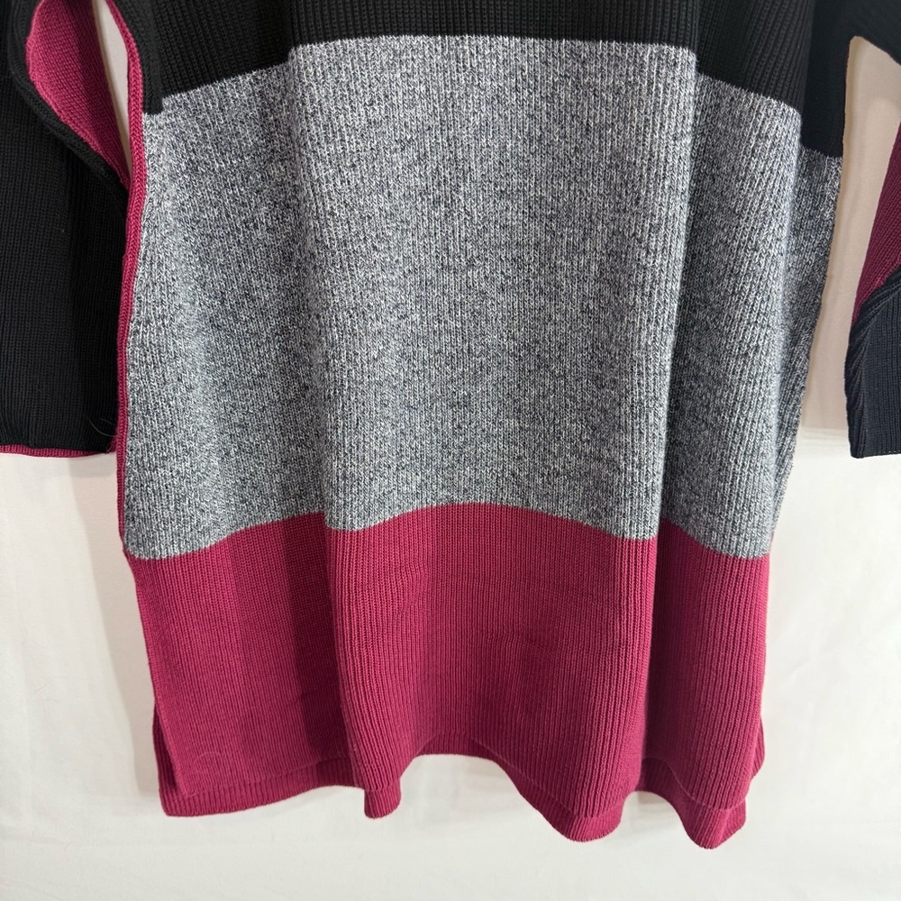 Rag & Bone Jenna Pullover Oversized Colorblock Cotton Tunic Sweater, size S - Picture 5 of 9